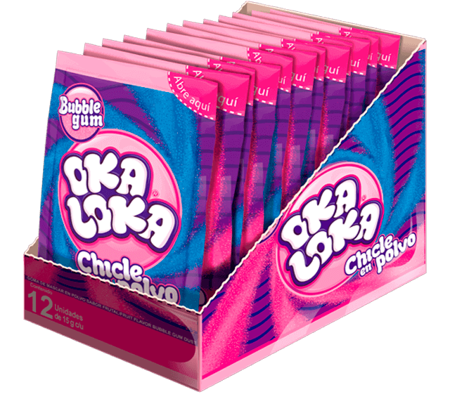 OKA LOKA CHICLE EN POLVO X12