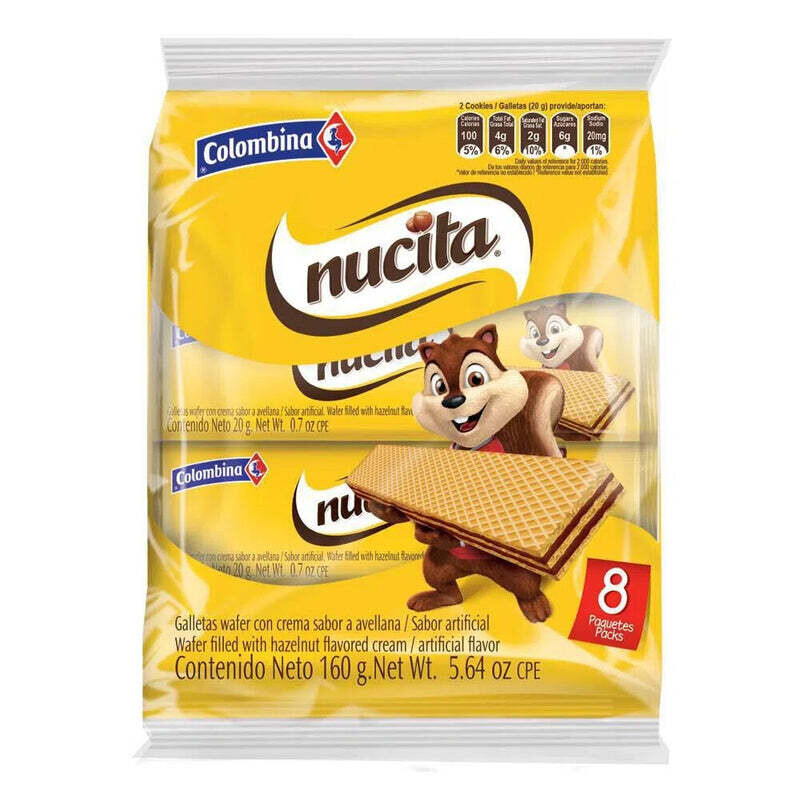 GALLETAS WAFER NUCITA X8