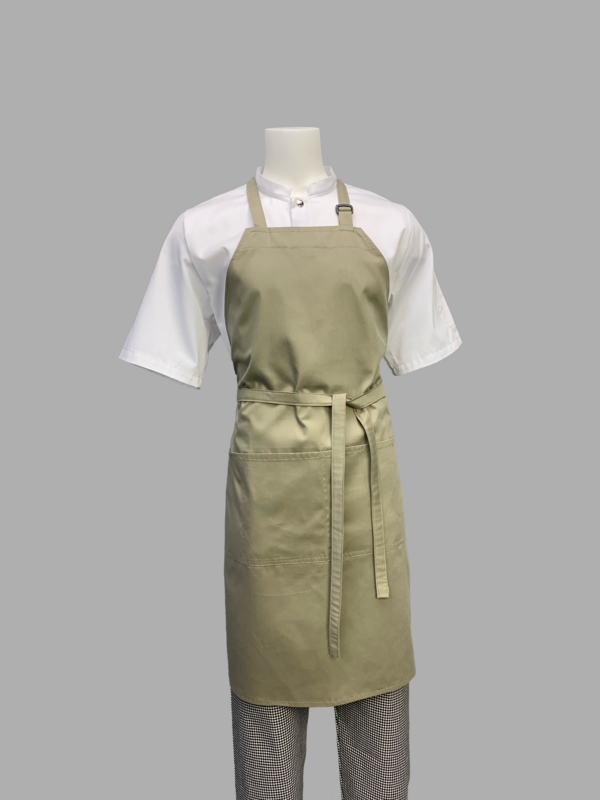Delantal Peto Khaki Ajustable (bajo pedido)