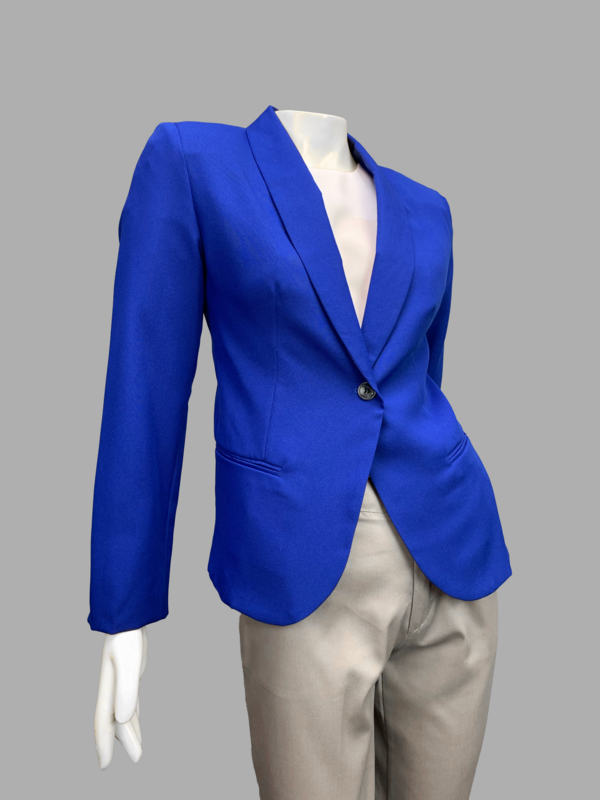 Blazer 1 botón Azul Rey