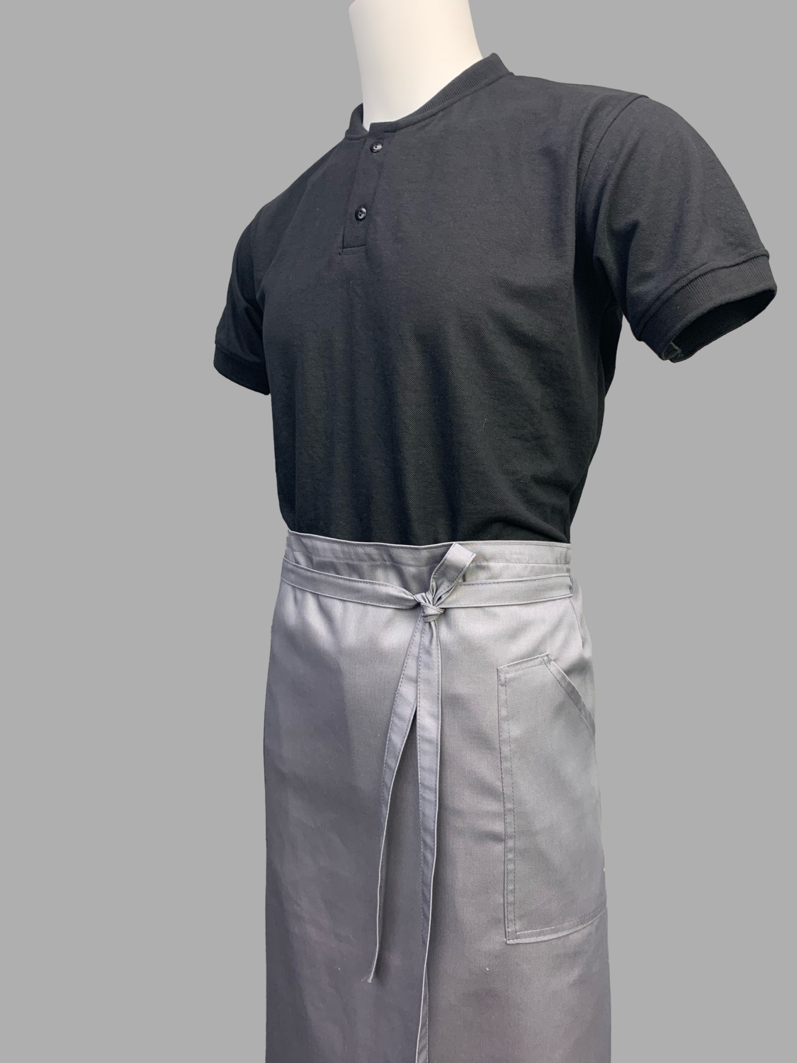 Delantal Envolvente Gris