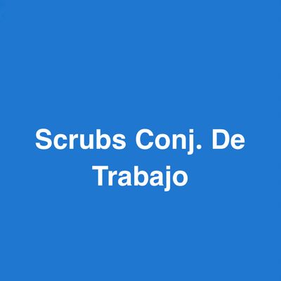 Scrub conj. de trabajo