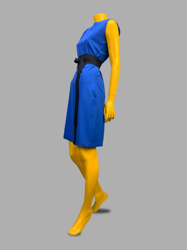 Vestido Ejecutivo Azul Rey Stretch (bajo pedido)
