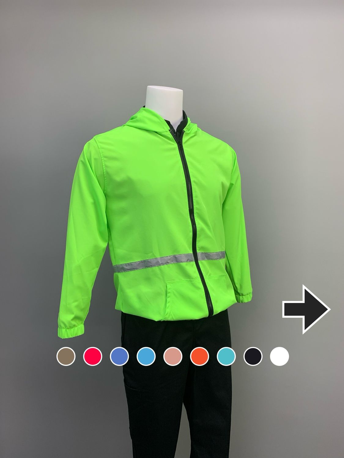 Chaqueta con cinta reflectante ( bajo pedido)