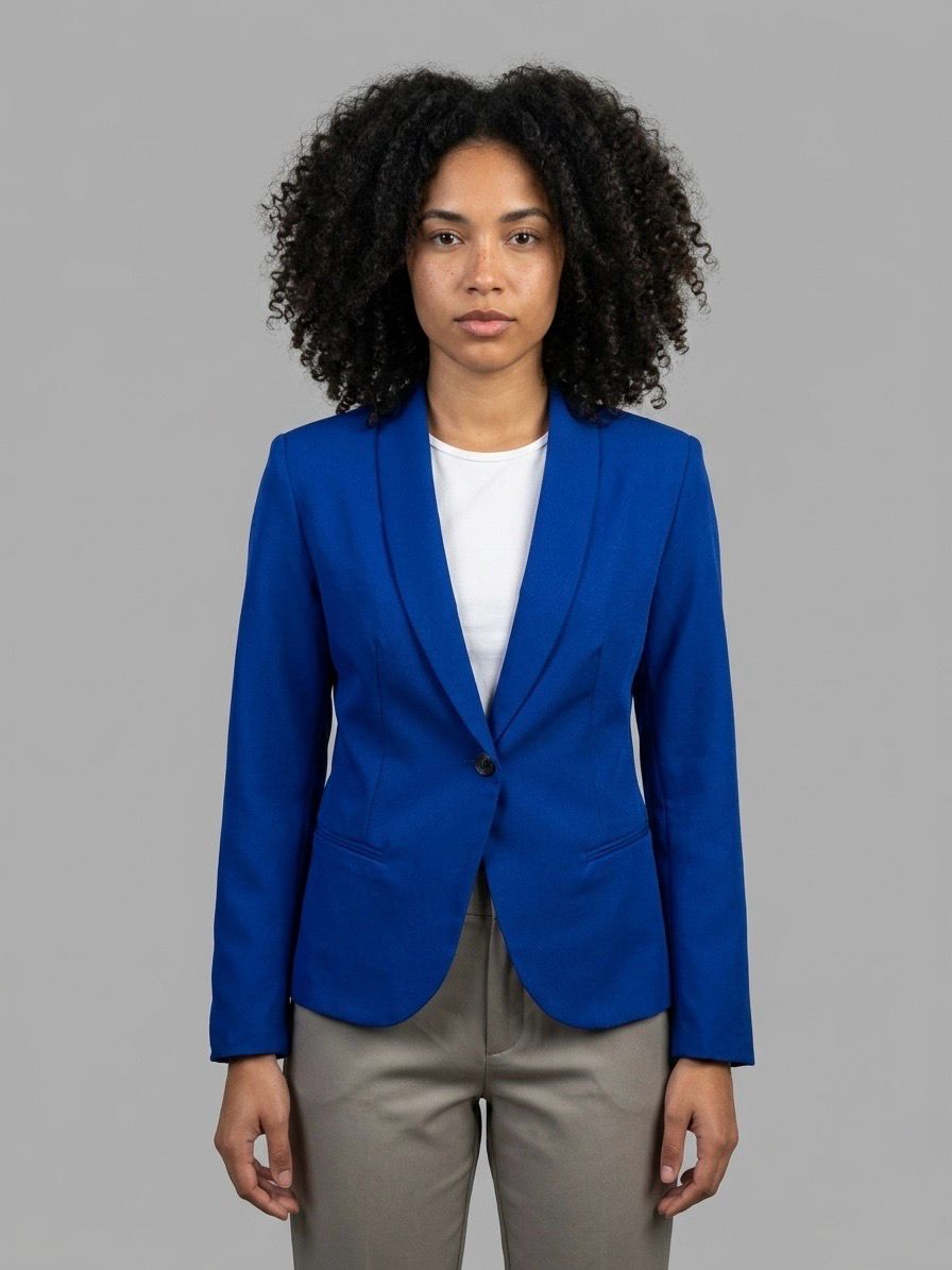 Blazer 1 botón Azul Rey