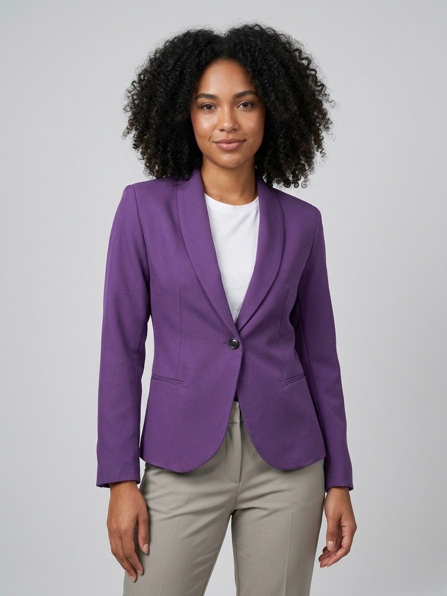 Blazer 1 botón Púrpura