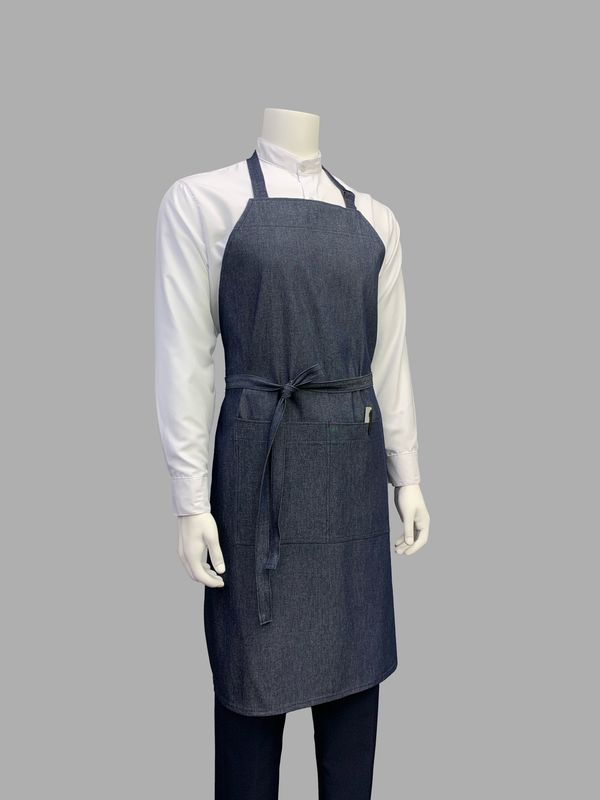 Delantal Peto Chambray Ajustable (bajo pedido)