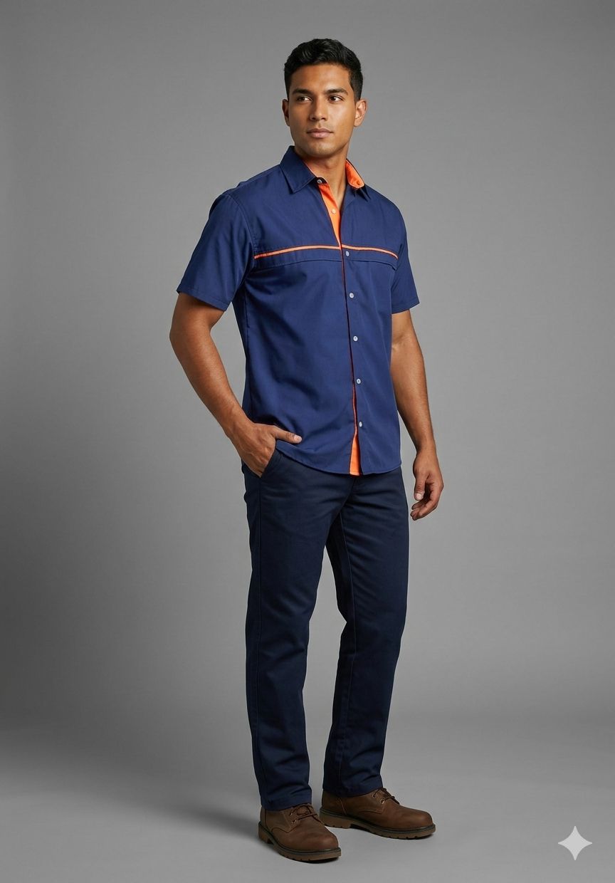 Camisa tipo Columbia, Hombre y Mujer