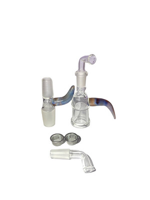 The Submarine Butane Device With A 14mm WPA, 2 Intakes, 2 Basket Screens, Agate Handles