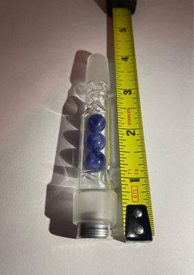 18mm Killer And Tetra P80 14mm Capsule WPA With Crushed Opal Blue Satin Cooling Marbles