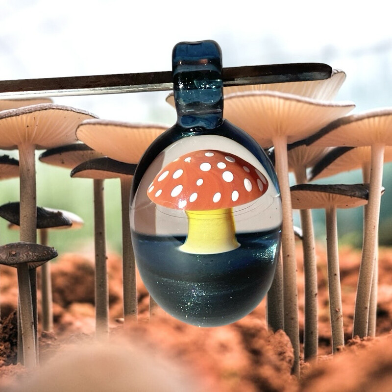 Imploded Mushroom Pendant Made By @EricDuyette