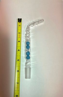 14mm Male Joint Giraffe Stem With Siberia Cooling Marbles And Cooling Spikes