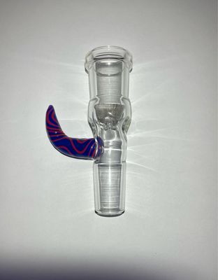 18mm Injector Bowl With A Blue Cheese And Cherry Wig Wag Horn And An 18mm Male Joint