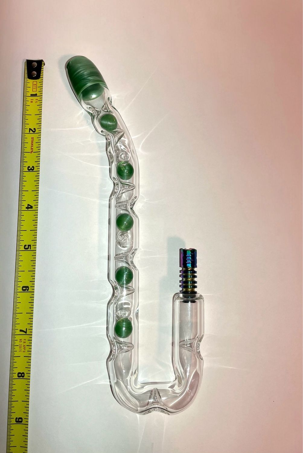 Dynavap And Tempest U Hook With Chromium Cooling Marbles, Cooling Spikes, And Matching Tapered Mouthpiece