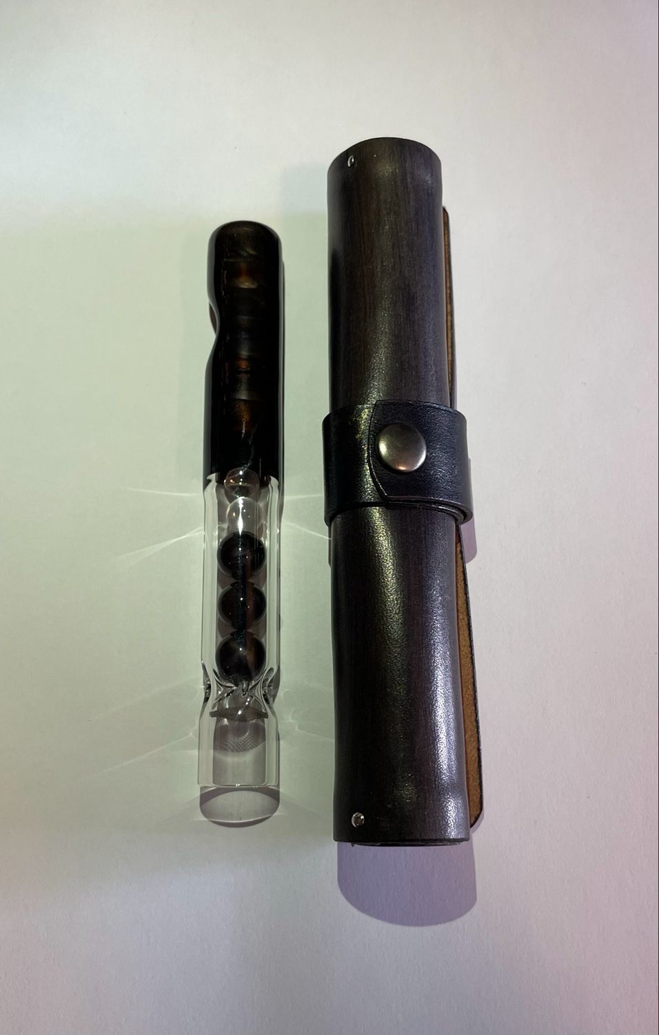 Tinymight Electrum Stem And Leather Case Set Made By @Labetkomp And Myself