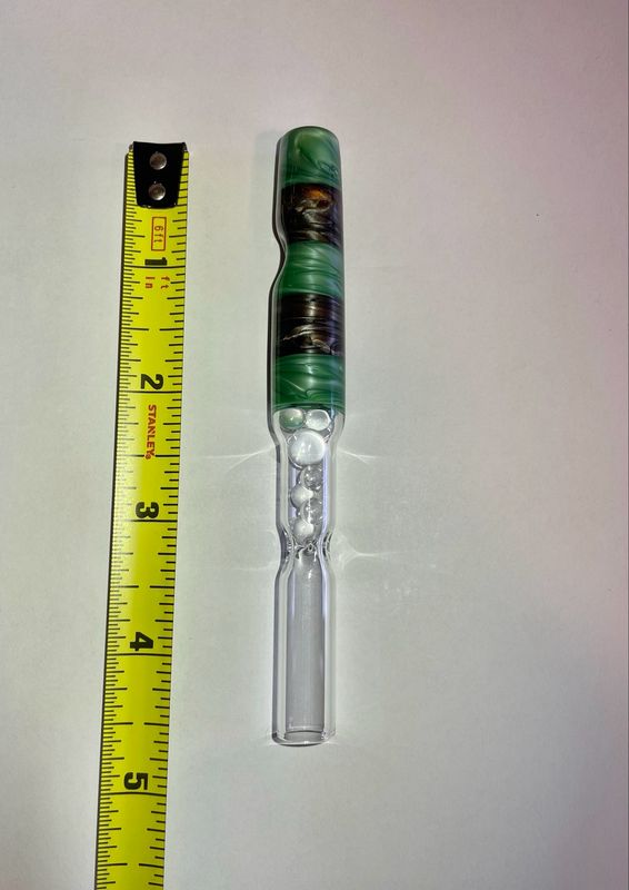 Bakx 14mm WPA Stem With Electrum And Chromium Encalmo And Cooling Marbles