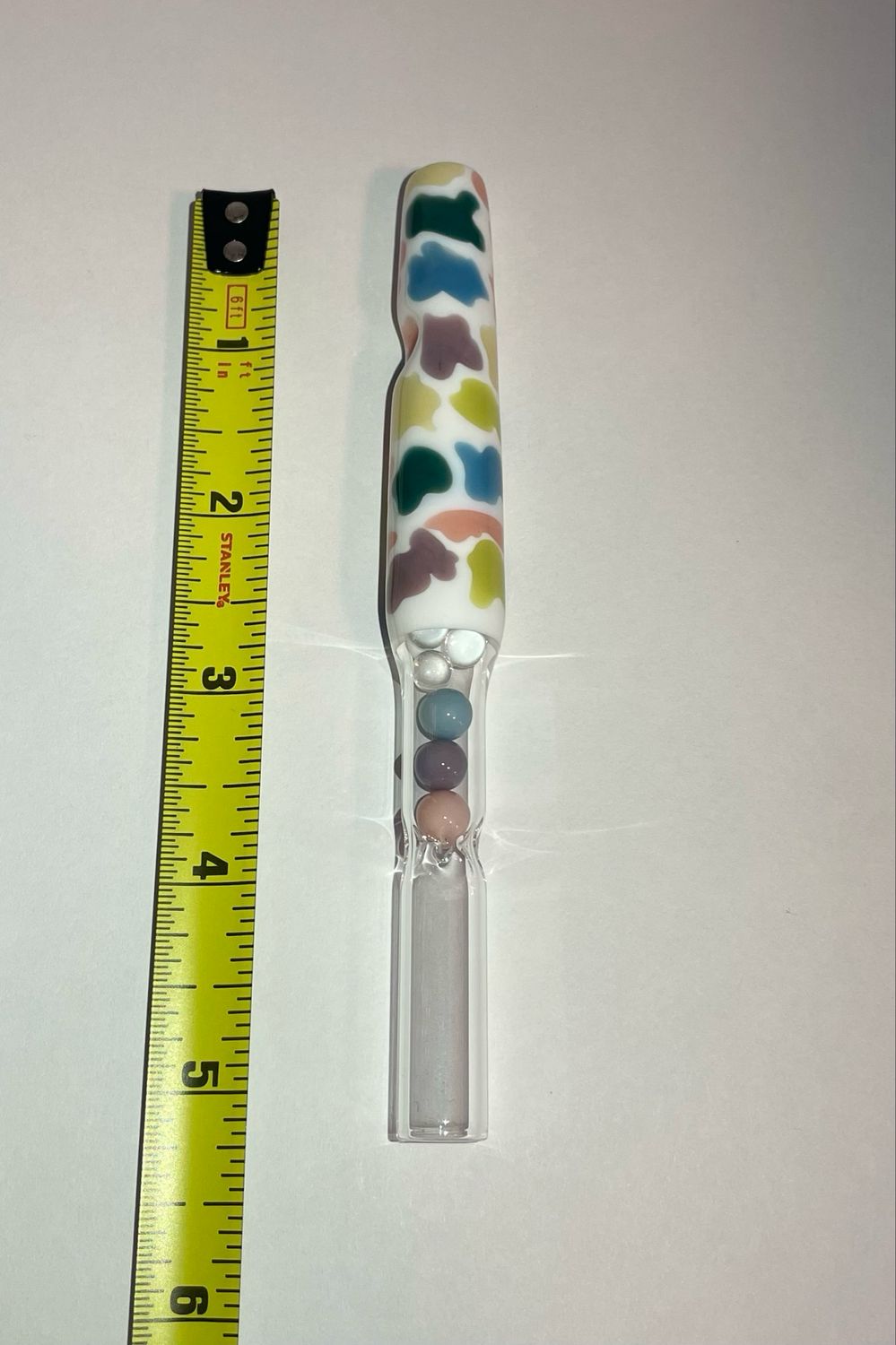 Bakx 14mm WPA With A Lotus White Base And Spots Of Periwinkle, Cool Mint, Peach, Siberia, Butter, And Mallard