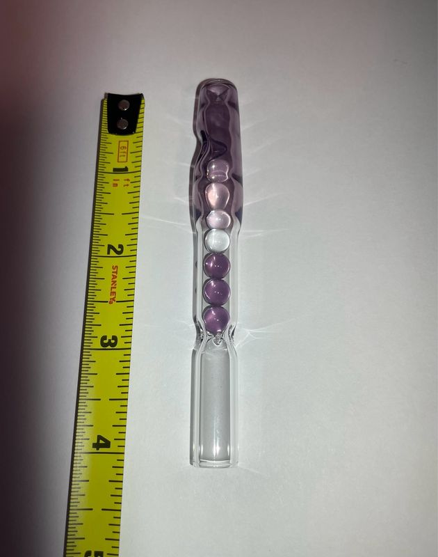 14mm Bakx Transparent Wildberry Satin WPA With Matching Cooling Marbles