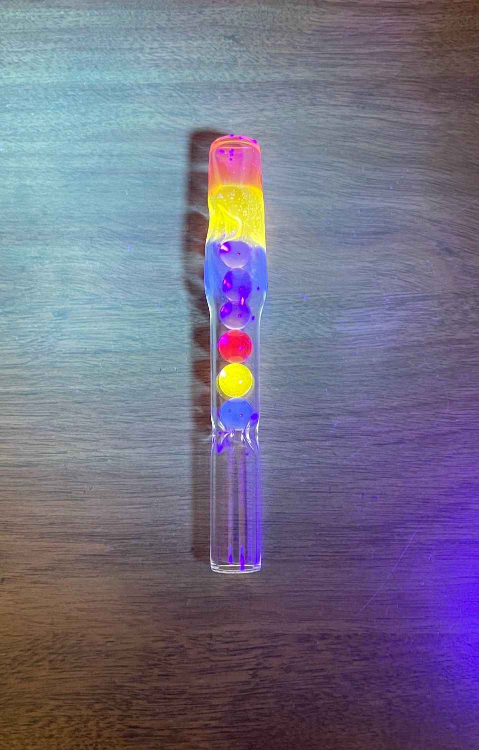 Bakx 14mm WPA With UV Reactive Gold Opal Peach, Nova, And Globalt Encalmo + Matching Cooling Marbles