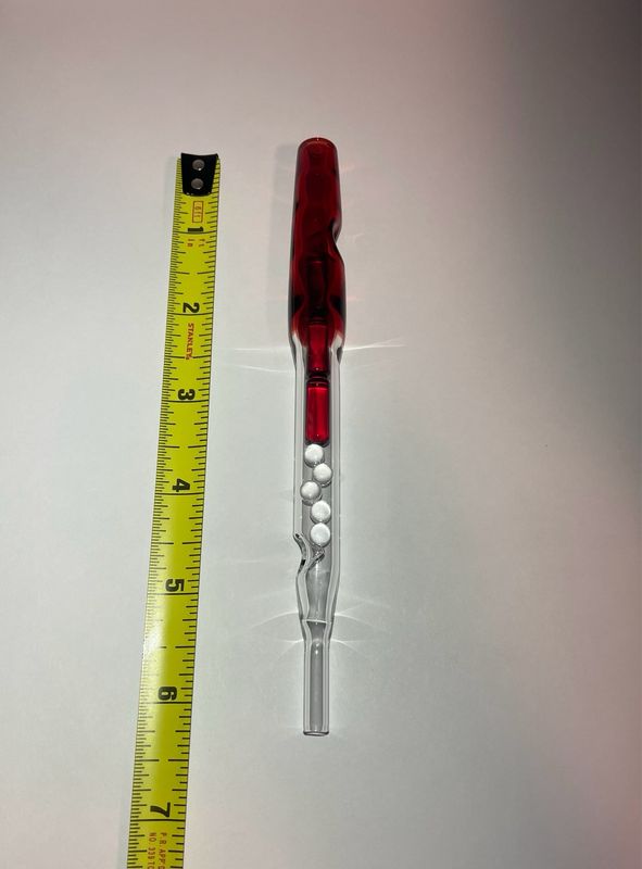 Firewood 8 & 9 14mm Ruby Slippers WPA Stem With Matching Cooling Logs And Clear Cooling Marbles