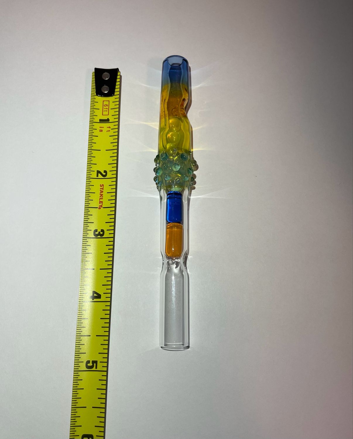 14mm Bakx WPA With Green Opal, Yellow Opal, Hot Sauce, And Light Blue Cobalt Encalmo + Light Blue Cobalt And Hot Sauce Cooling Logs