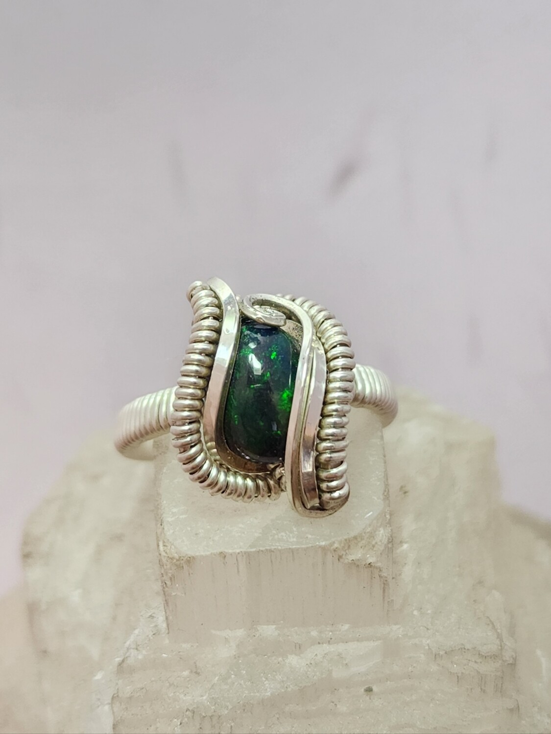 Smoked Opal ring size 6.5
