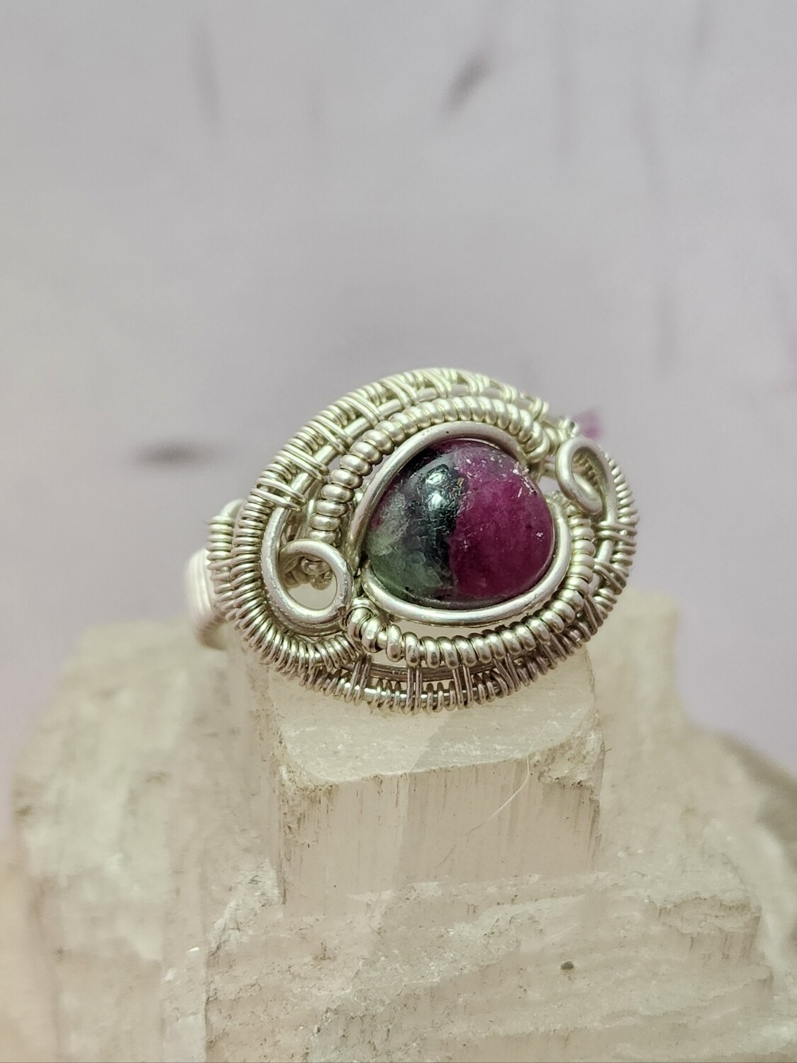 Ruby Zoisitesize ring size 7.5