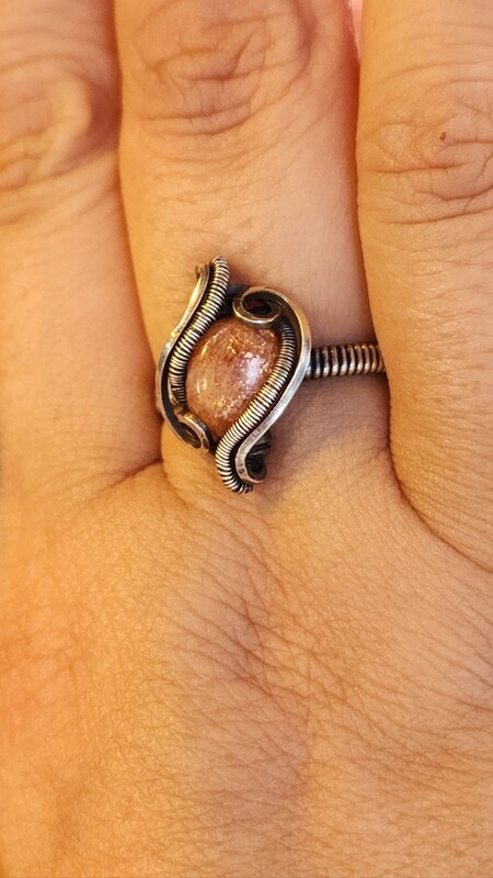 Sunstone ring size 10
