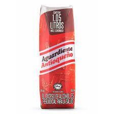 Aguardiente antioqueño rojo 1 lr