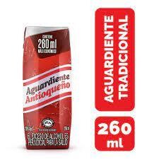 Aguardiente antioqueño rojo 260 ml