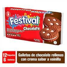 Galleta Festival chocolate pqt 12 - 6und