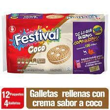 Galleta Festival coco pqt 12 - 4 und