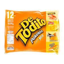 Paquete de todito mix x 12 und|