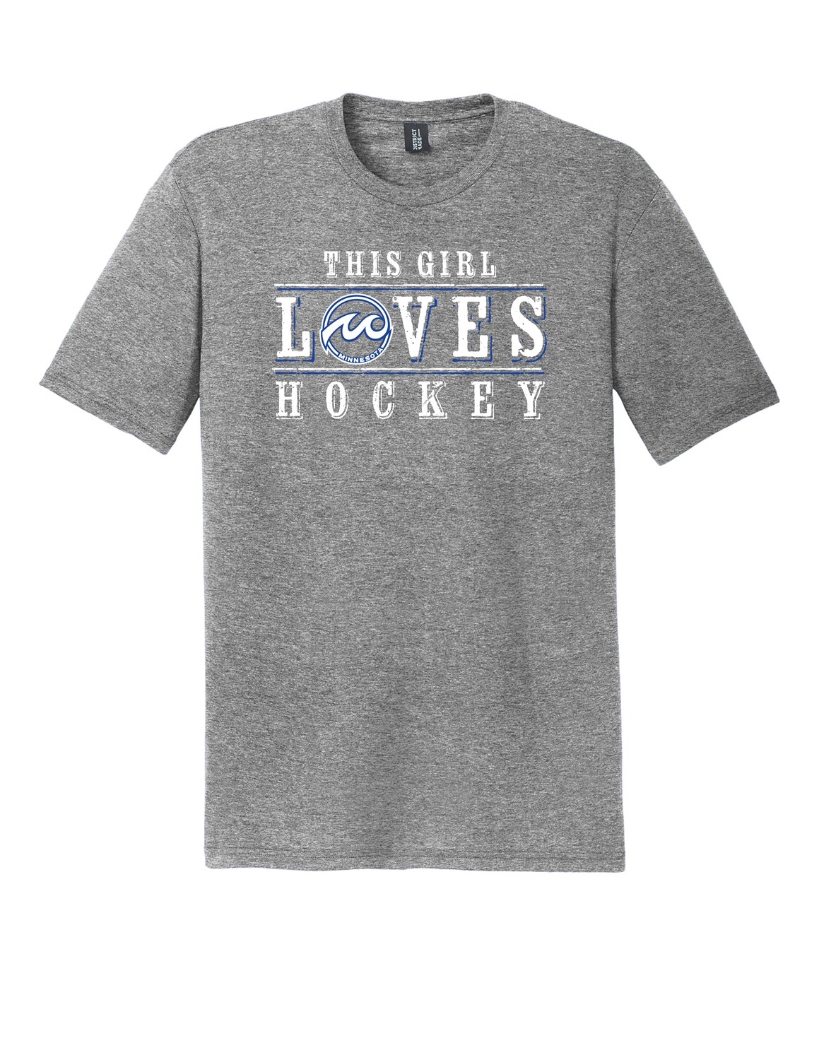 This Girl Loves Hockey Grey T-Shirt