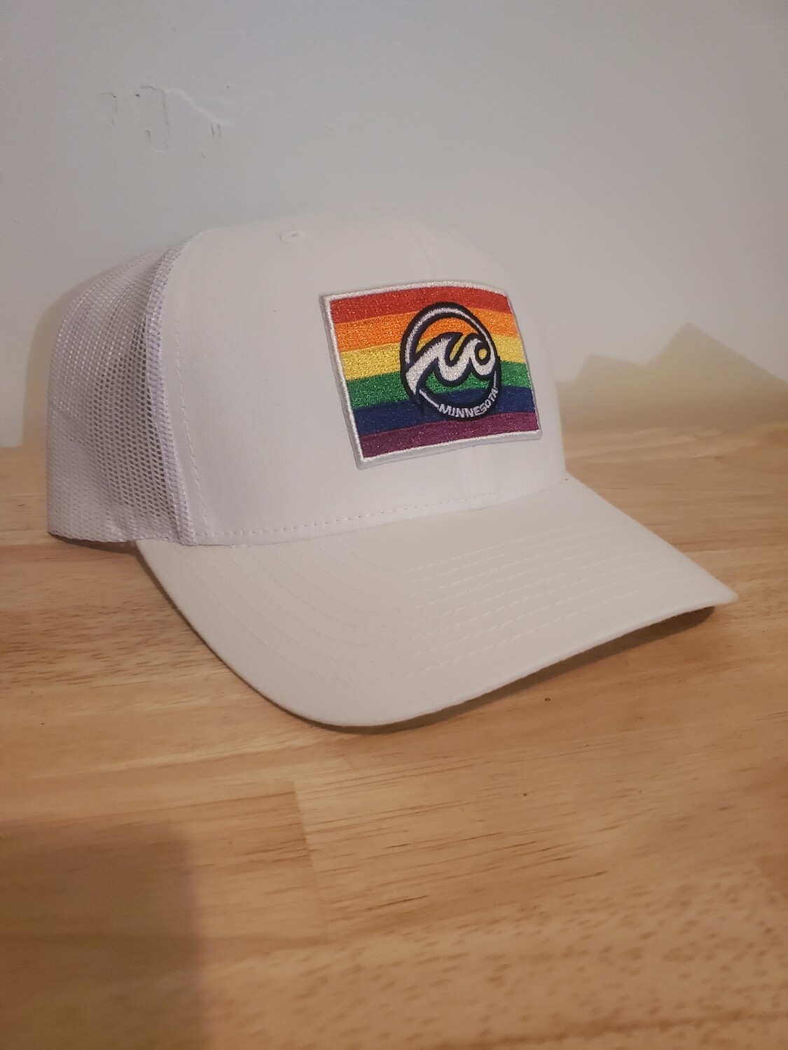 Pride Patch Hat White Snapback