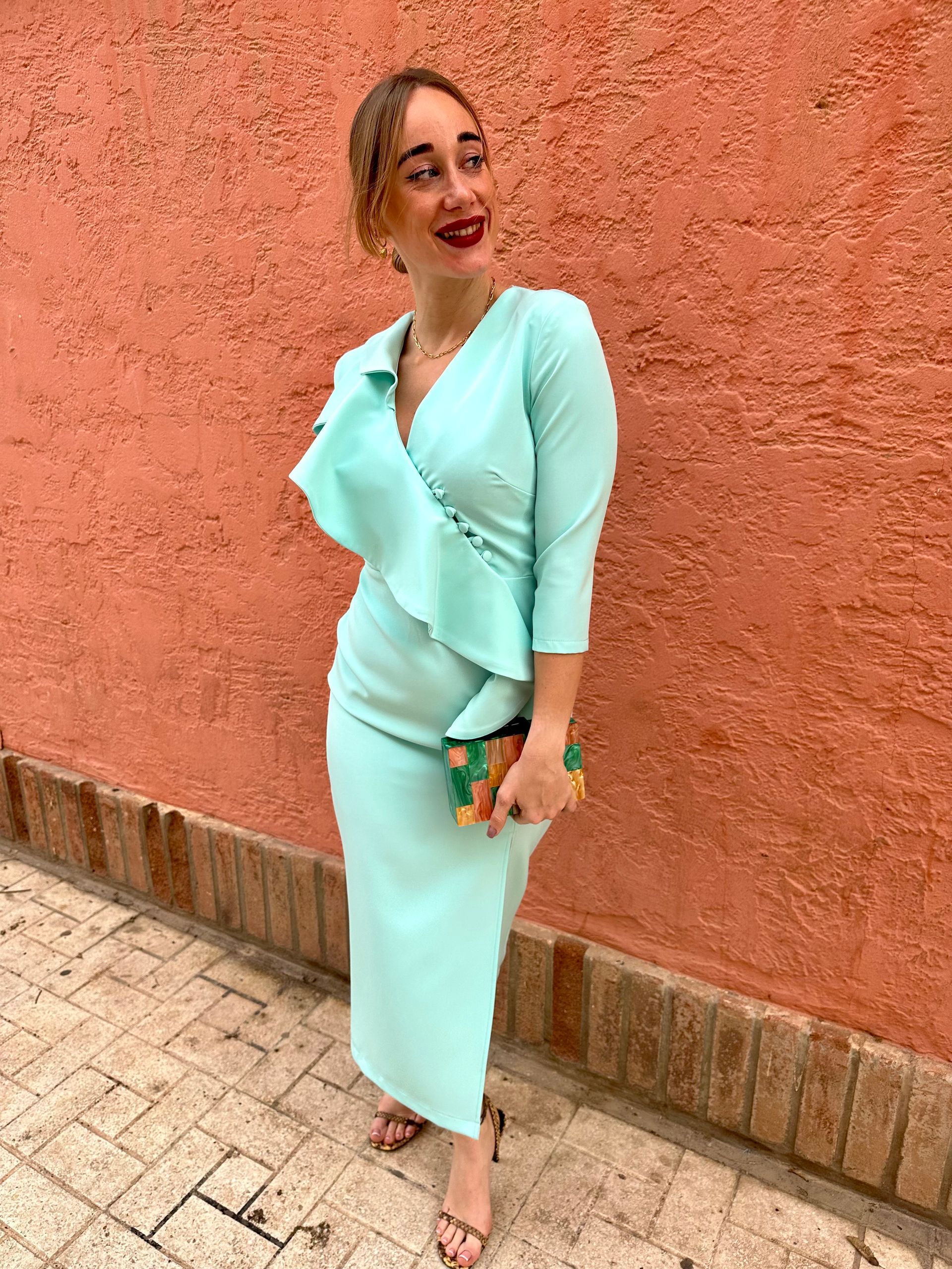 Vestido Verde Pastel