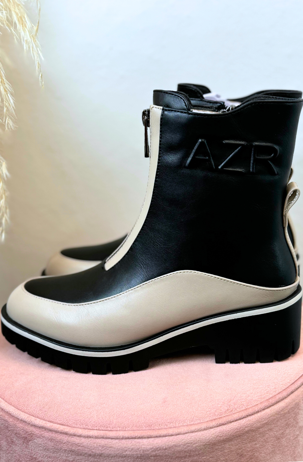 Bota Negro & Beige