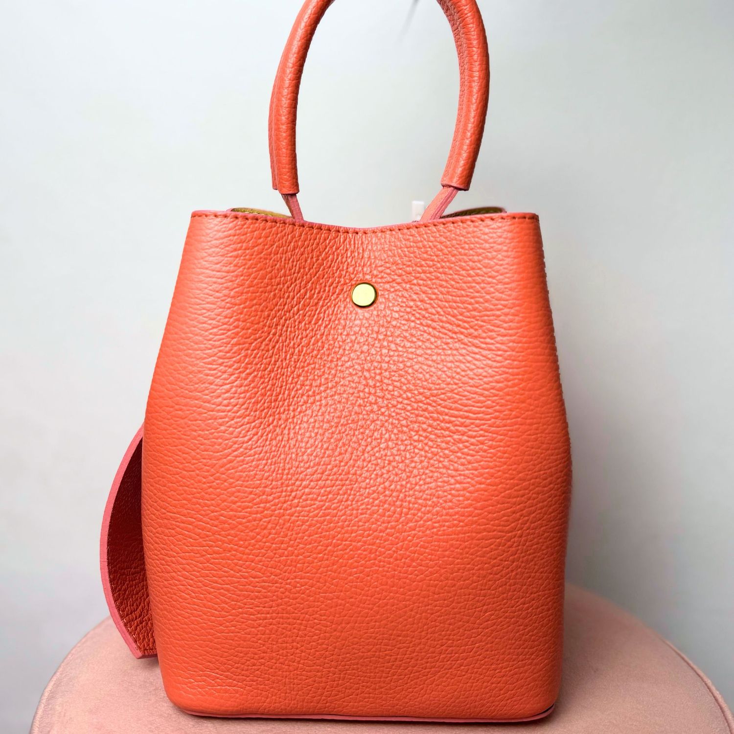 Bolso Piel Anaranjado