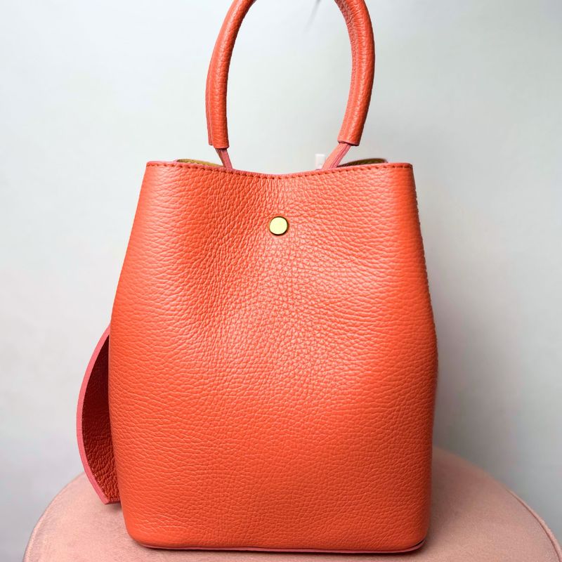 Bolso Piel Anaranjado