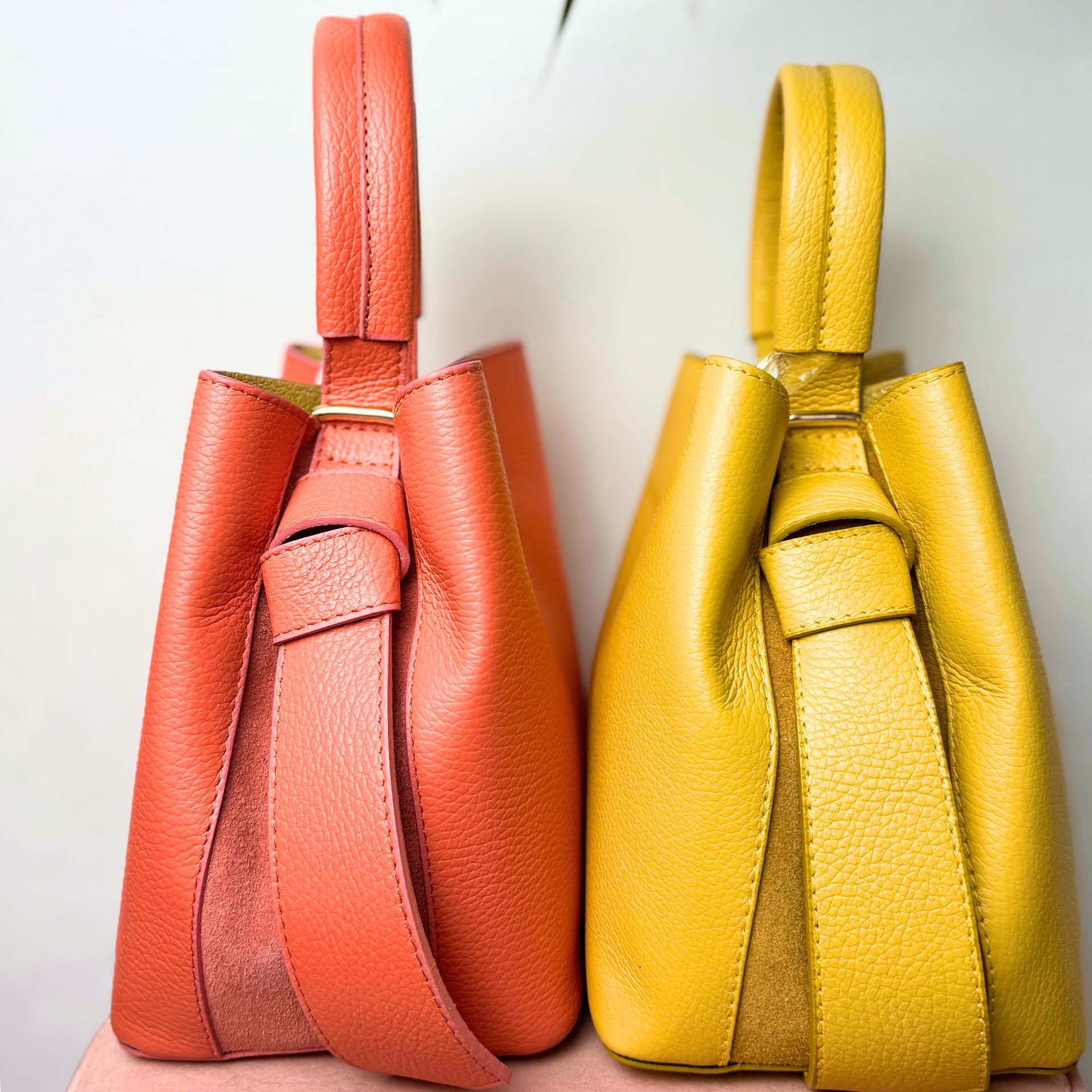 Bolso Piel Anaranjado