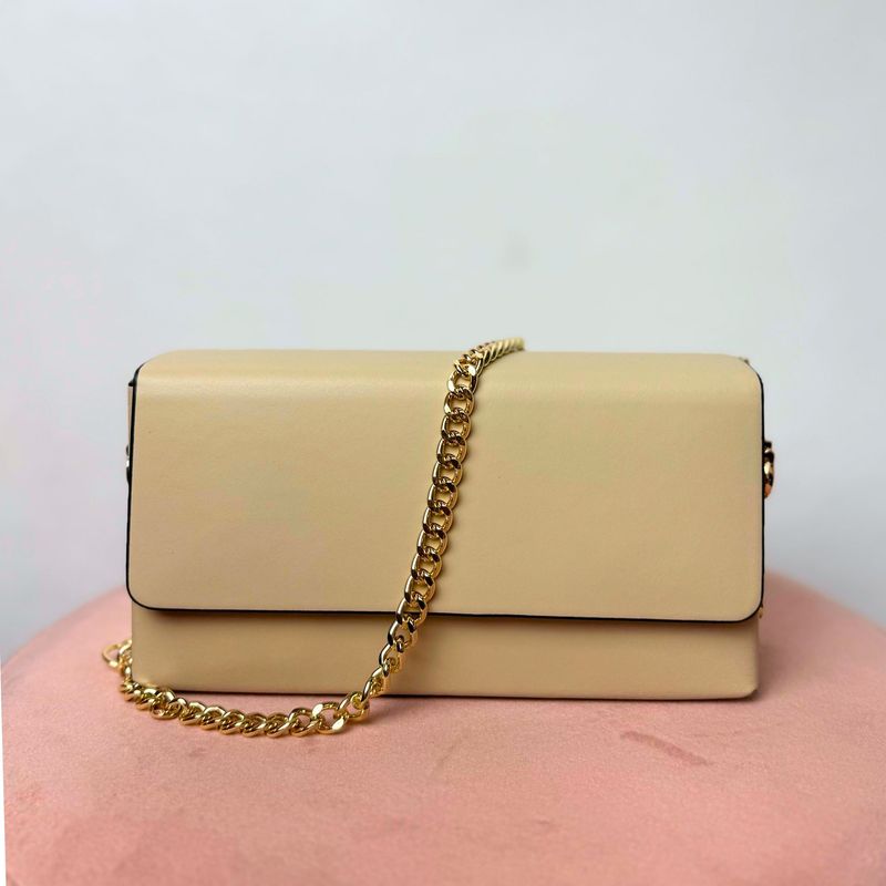 Bolso Piel Beige