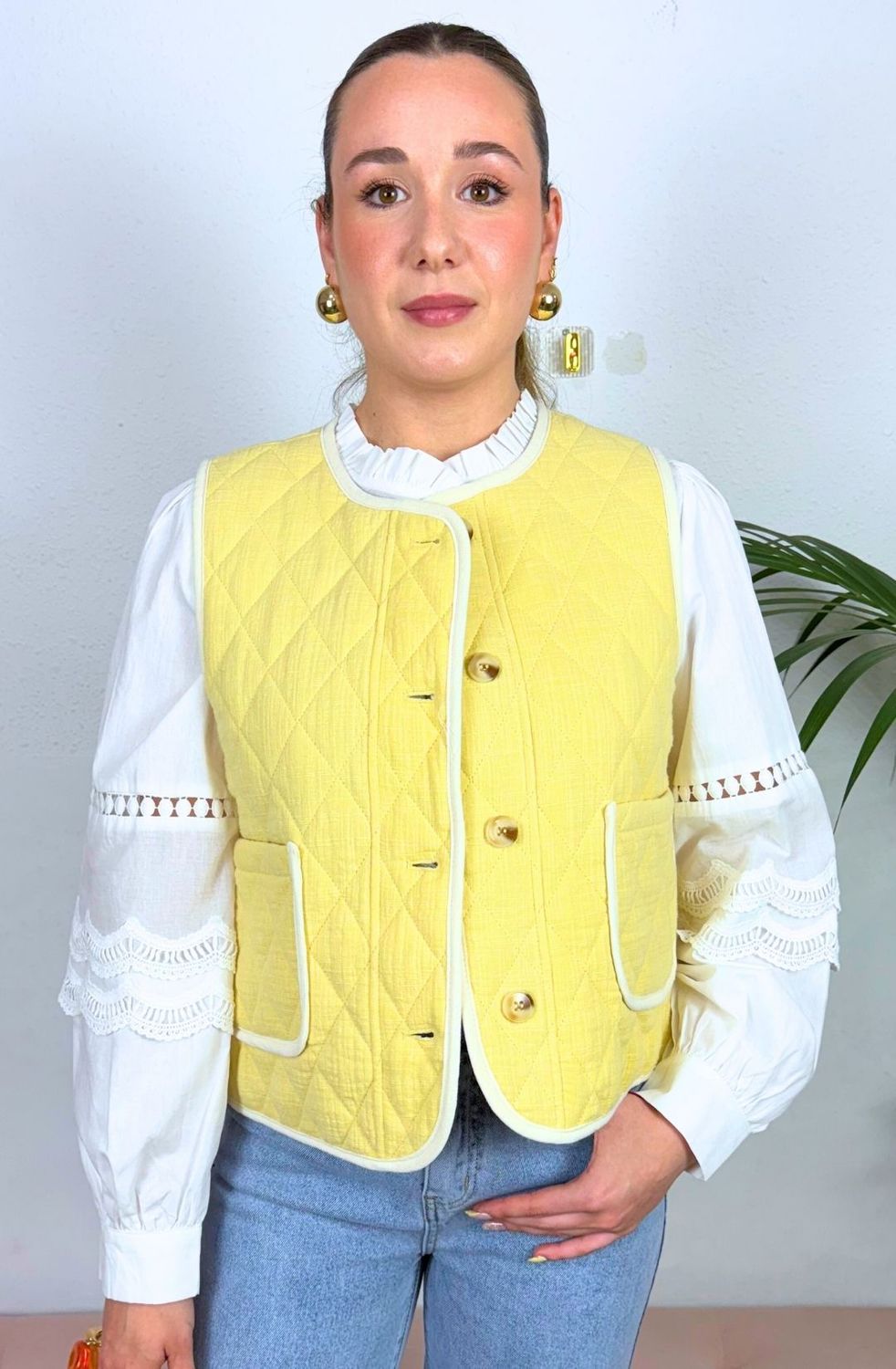 Chalequillo Acolchado Amarillo