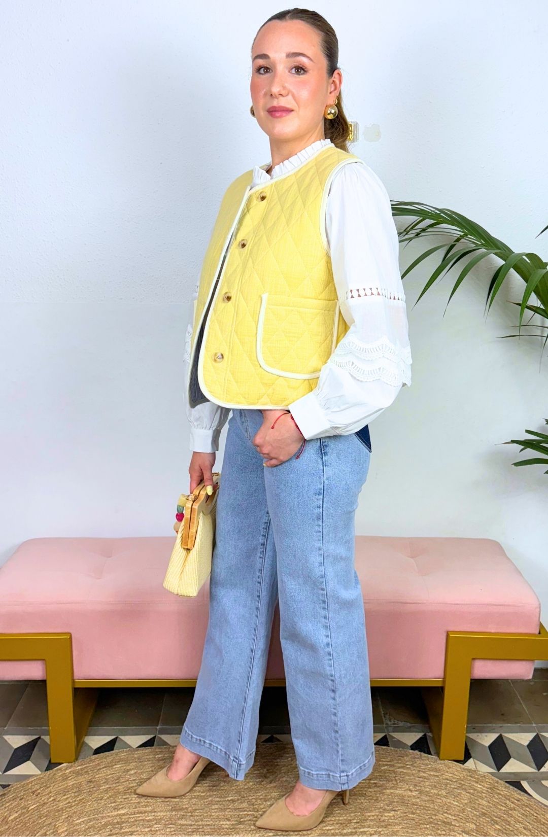 Chalequillo Acolchado Amarillo