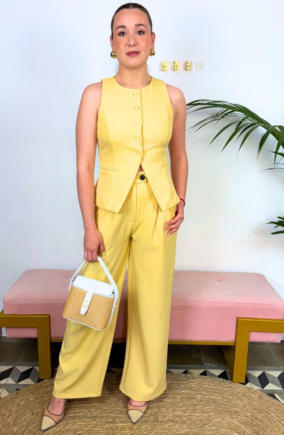 Pantalon Elegant Amarillo
