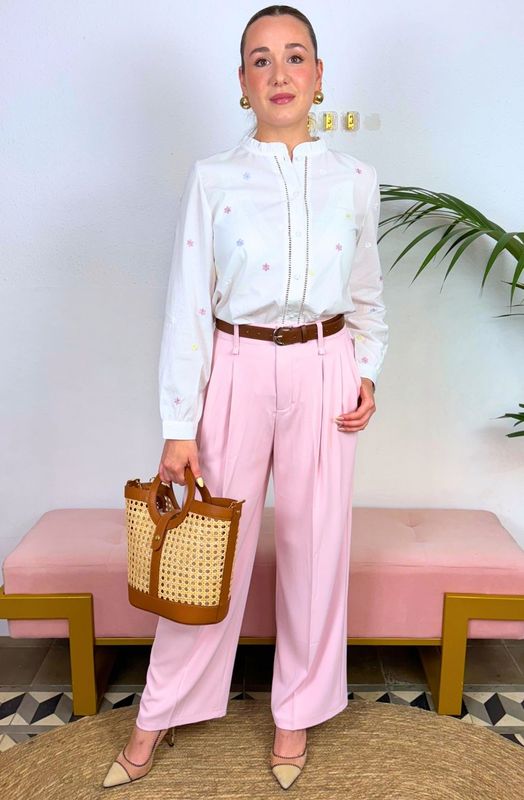 Pantalon Elegant Rosa