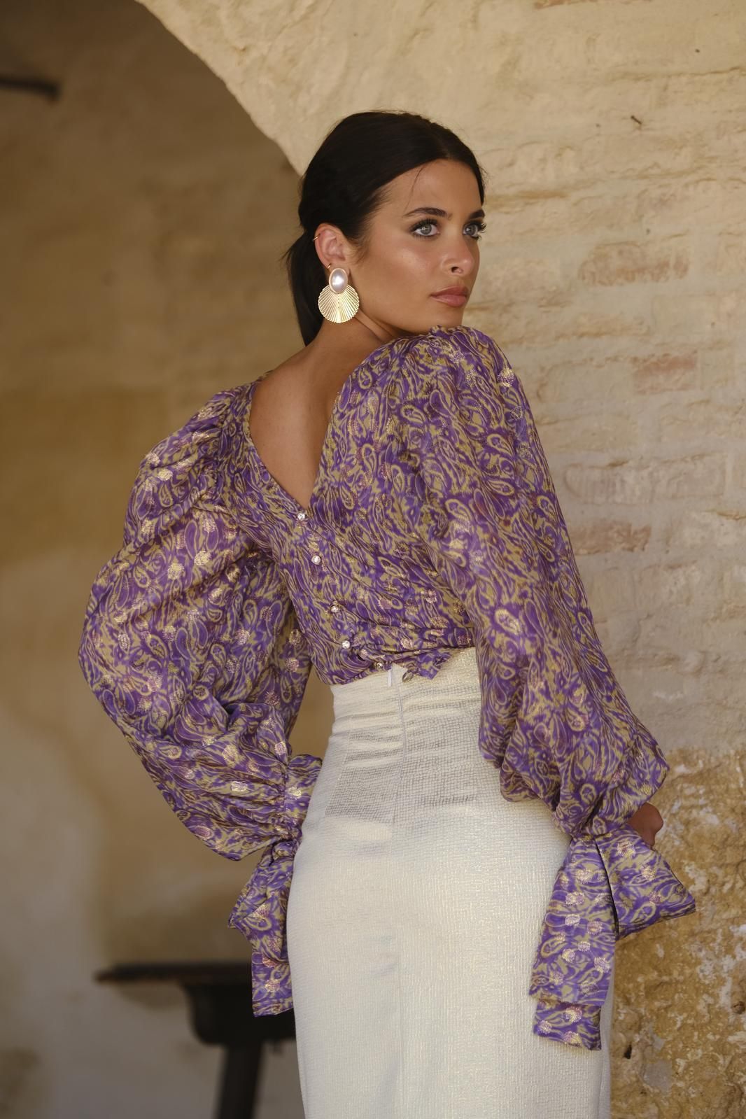 Falda Venus Gold - SEDA Y COLOR