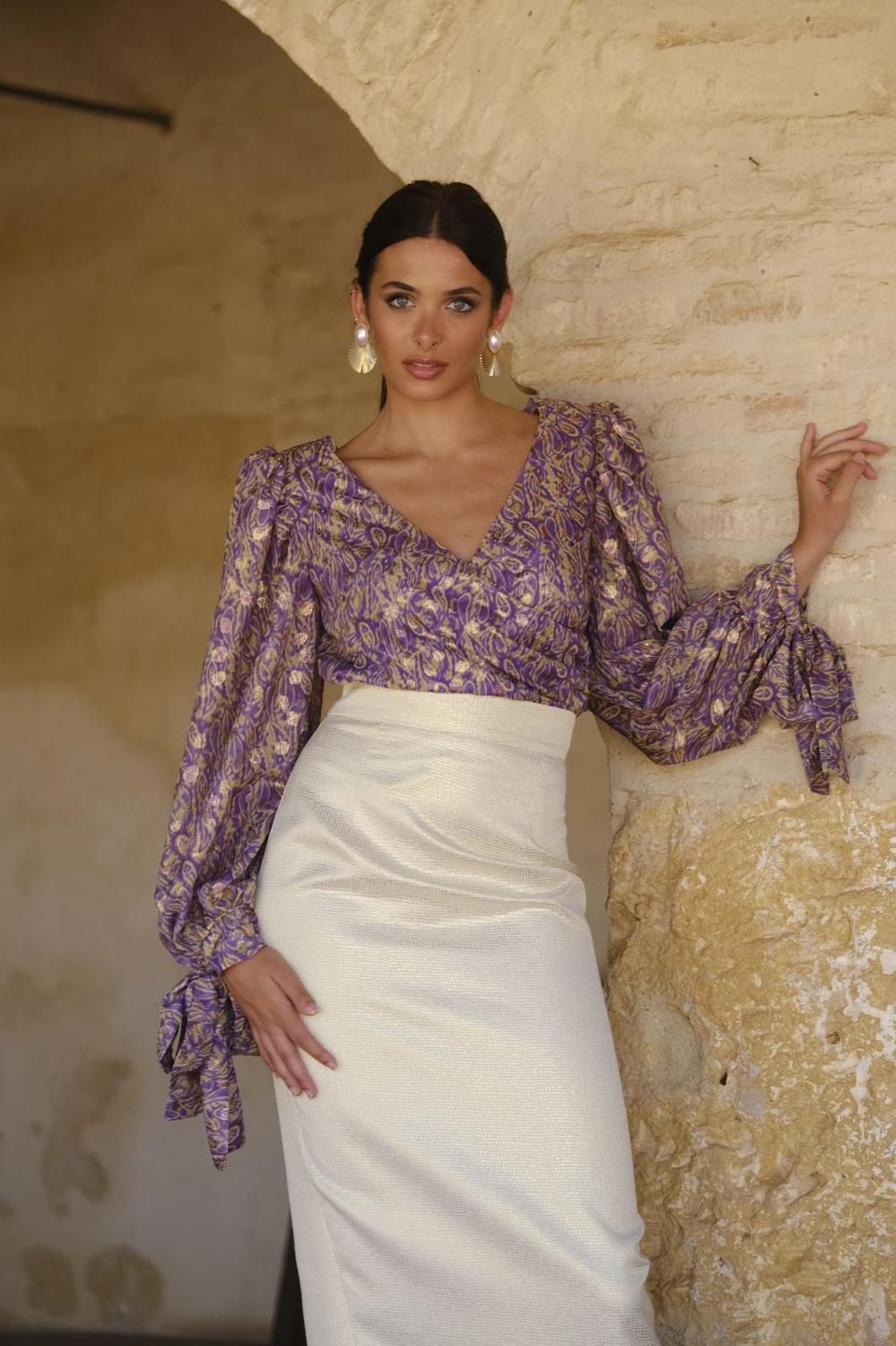 Falda Venus Gold - SEDA Y COLOR