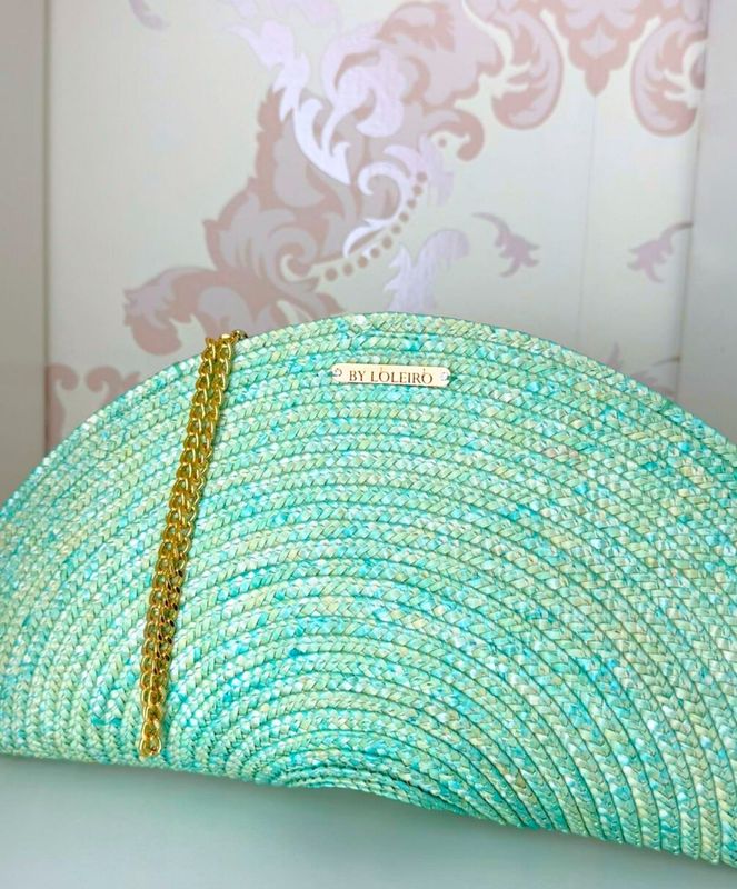 Bolso Esparto Verde "Hecho a mano"