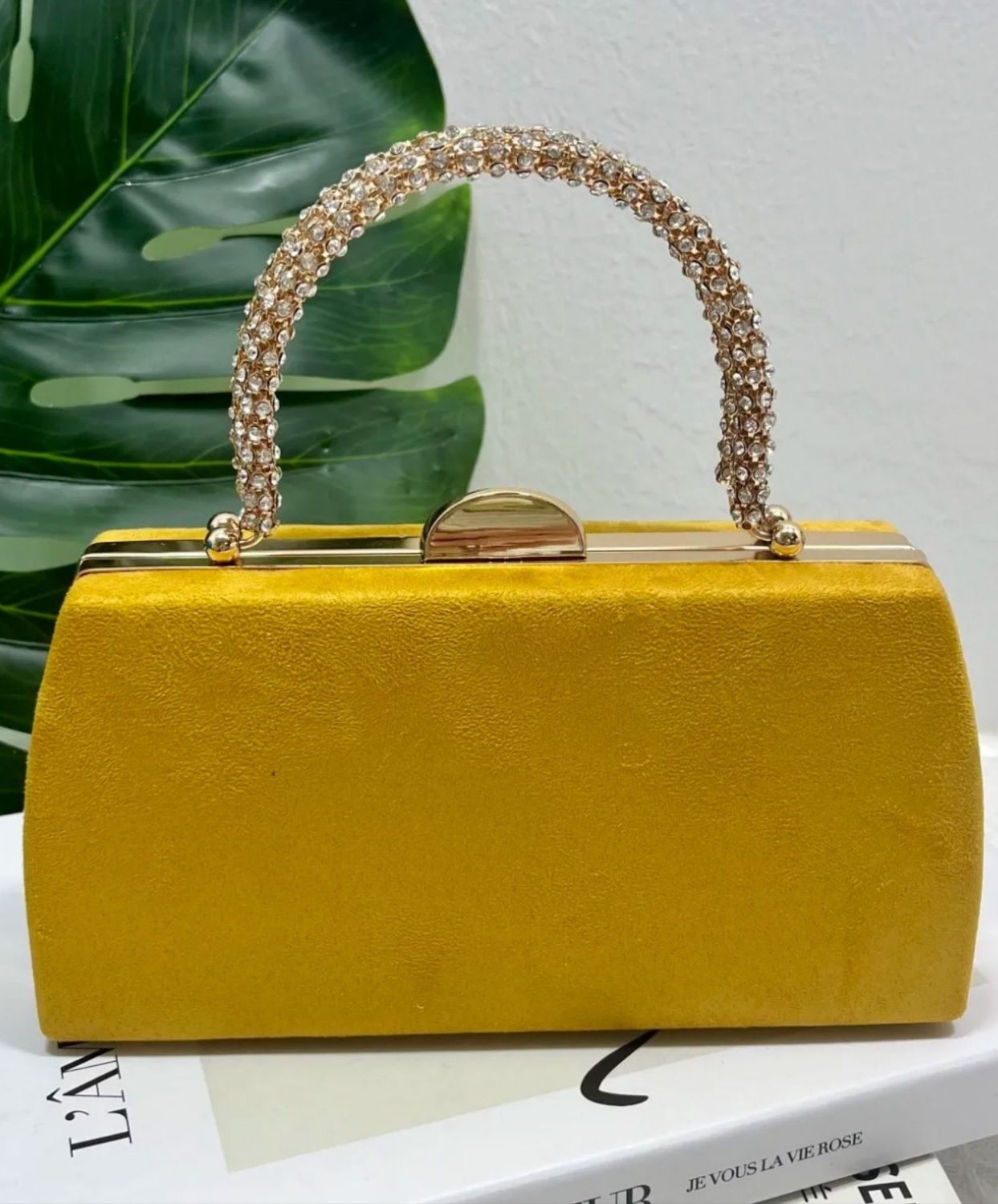 Bolso Amarillo Asa Joya
