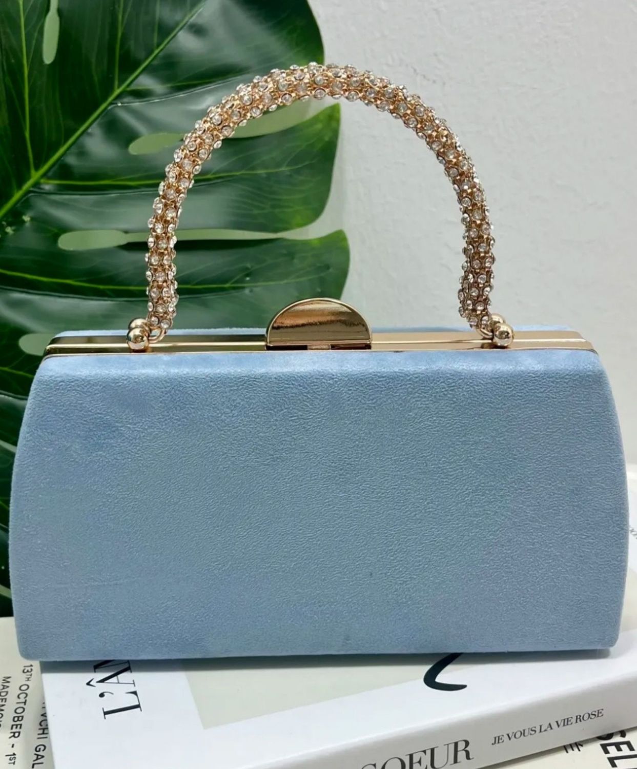 Bolso Azulado Asa Joya